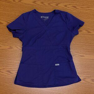 Grey’s Anatomy by Barco Purple Scrub Top – Stylish & Comfortable 💜